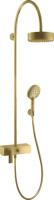 Душевая система с однорычажным смесителем для душа Axor Citterio Showerpipe 180 1jet 39620950 шлифованная медь