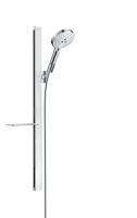 Душевой гарнитур Hansgrohe Raindance Select S 120 3jet со штангой 90 см и мыльницей 27648400 белый/хром