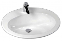 Раковина врезная Kerasan Corallo 565х430 мм 7742 01 белый