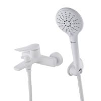 Смеситель для ванны Lemark Bronx LM3714MW белый матовый