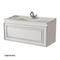 Тумба под раковину Caprigo Ponza-A 100 990х469 мм 13514 B016 белый алюминий