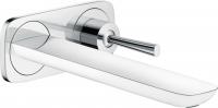 Смеситель для раковины Hansgrohe PuraVida настенный (внешняя часть) излив 225 мм 15085400 белый/хром