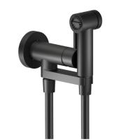 Комплект гигиенического душа встроенный Nobili AV00600BM матовый чёрный