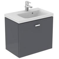 Тумба под раковину Ideal Standard Connect Space 590х375 мм левая E0313KR серый глянец
