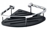 Полка для душа угловая Bemeta Cytro 200х200 мм 146208386 чёрный/хром