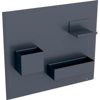 Магнитная доска Geberit Acanto 449x388 мм с аксессуарами 500.649.JK.2 тёмно-серый/тёмно-серый