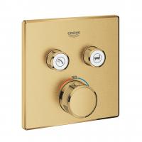 Термостат Grohe Grohtherm SmartControl (внешняя часть для 2 потребителей) 29 124 GN0 холодный рассвет матовый