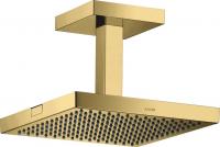 Верхний душ Axor ShowerSolutions 240 1jet с потолочным подсоединением 10929990 полированное золото