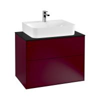 Тумба под раковину Villeroy & Boch Finion 1000х501 мм F10200HB пион/чёрный