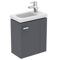 Тумба под раковину Ideal Standard Connect Space 435х250 мм правая E0371KR серый глянец