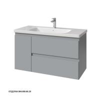 Тумба под раковину Caprigo Forte 100 976х446 мм (2 ящика, 1 дверь) эмаль 36115L EML 064 серый