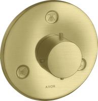 Запорный/переключающий вентиль Axor Starck Trio/Quattro (внешняя часть) 10930950 шлифованная медь