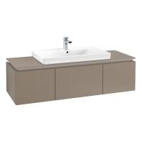 Тумба под раковину Villeroy & Boch Legato 1400х500 мм B69800VG трюфель серый