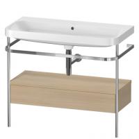 Консоль с раковиной Duravit Happy D.2 Plus 975х490 мм HP4843N7171 хром/средиземноморский дуб
