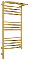 Полотенцесушитель электрический Сунержа Богема 3.0 с полкой 800х400 мм левый 03-5806-8040 золото