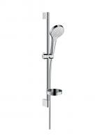 Душевой гарнитур Hansgrohe Croma Select S Vario со штангой 65 см и мыльницей 26566400 белый/хром