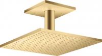 Верхний душ Axor ShowerSolutions 300 2jet с потолочным подсоединением 35320250 шлифованное золото