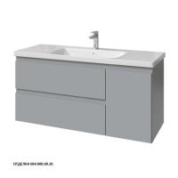 Тумба под раковину Caprigo Forte 120 1164х446 мм (2 ящика, 1 дверь справа) 36117R EML 064 серый