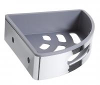 Полка для душа угловая Bemeta Cytro 230х230 мм 102308216 чёрный/хром