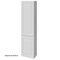 Пенал Caprigo Wales 1600х400х238 мм правый (эмаль) 36050 R 021 белый