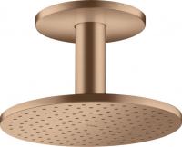 Верхний душ Axor ShowerSolutions 250 1jet с потолочным подсоединением 35286310 шлифованное красное золото