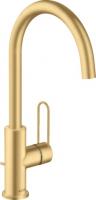 Смеситель для раковины Axor Uno 240 ComfortZone 38036250 шлифованное золото