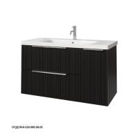 Тумба под раковину Caprigo Rain-Smalty 100 976х446 мм (2 ящика, 1 дверь) 36515R EML 020 чёрный