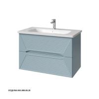 Тумба под раковину Caprigo Modo Terza 80 734х458 мм эмаль 35613EML 043 бело-голубой