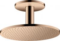 Верхний душ Axor ShowerSolutions 300 1jet с потолочным подсоединением 35301300 полированное красное золото