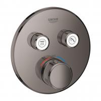 Термостат Grohe Grohtherm SmartControl (внешняя часть для 2 потребителей) 29 119 A00 тёмный графит