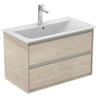 Тумба под раковину Ideal Standard Connect Air 800x440 мм E0819UK светло-коричневое дерево/светло-коричневый матовый