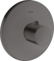 Термостат Axor Uno HighFlow (внешняя часть) 38715340 шлифованный чёрный хром