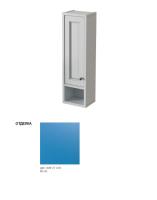 Шкафчик навесной Caprigo Albion Promo 806х234х180 мм левый 33390 L В036 голубой