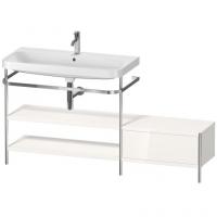 Консоль с раковиной Duravit Happy D.2 Plus 1600х490 мм HP4853O2222 хром/белый глянец