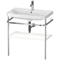 Консоль с раковиной Duravit Happy D.2 Plus 775х490 мм HP4837O3636 хром/белый матовый