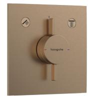 Смеситель Hansgrohe DuoTurn E (внешняя часть для 2 потребителей) 75417140 шлифованная бронза