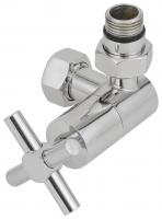 Вентиль 3D Сунержа крест правый 1/2"НР х 3/4"НГ 00-1411-1234 хром