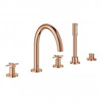 Смеситель для ванны Grohe Atrio на 5 отверстия 19 923 DA3 тёплый закат