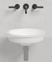 Раковина встраиваемая снизу Salini Marea 04 Ø420 мм S-Stone 1802204M белый матовый