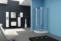 Душевой угол KolpaSan SQ Line TKP 100х100 см 526610 белый/шиншилла