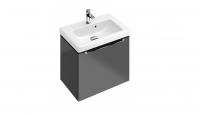 Тумба под раковину Villeroy & Boch Subway 2.0 440х352 мм A68410FP серый глянцевый