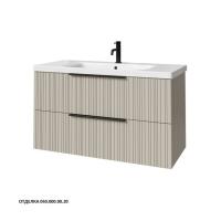 Тумба под раковину Caprigo Rain-Smalty 100 976х446 мм 36514 EML 050 серый шёлк