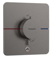 Термостат Hansgrohe ShowerSelect Comfort Q (внешняя часть для 1 потребителя с доп.выходом) 15589340 шлифованный чёрный хром