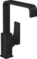 Смеситель для раковины Hansgrohe Metropol 230 ComfortZone поворотный излив 32511670 матовый чёрный