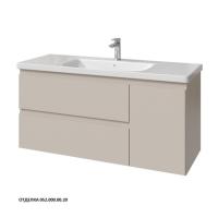 Тумба под раковину Caprigo Forte 120 1164х446 мм (2 ящика, 1 дверь справа) 36117R EML 052 светло-кофейный