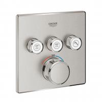 Термостат Grohe Grohtherm SmartControl (внешняя часть для 3 потребителей) 29 126 DC0 суперсталь