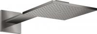 Верхний душ Axor ShowerSolutions 250 2jet с держателем 35310330 полированный чёрный хром