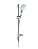 Душевой гарнитур Hansgrohe Raindance Select E 120 3jet со штангой 65 см и мыльницей 26620400 белый/хром