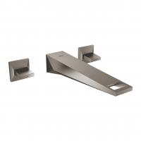 Смеситель для раковины Grohe Allure Brilliant M-Size настенный (внешняя часть) на 3 отверстия 20 348 AL0 тёмный графит матовый