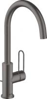 Смеситель для раковины Axor Uno 240 ComfortZone 38036340 шлифованный чёрный хром